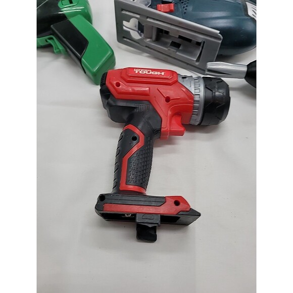 Bosch Kids Pretend Power Tools Lot of 2 Drill & Jigsaw + 2 Bonus Needs Batteries - Picture 8 of 12